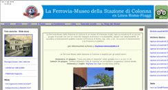 Desktop Screenshot of ferroviamuseo-colonna.it