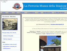 Tablet Screenshot of ferroviamuseo-colonna.it